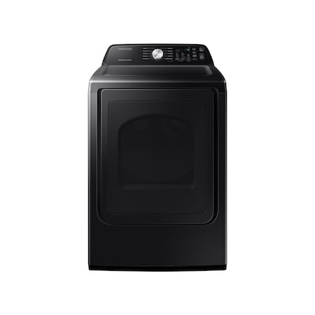 Samsung 7.4 cu. ft. Large Capacity Gas Dryer with Sensor Dry and Smart Care in Brushed Black DVG45T3400V